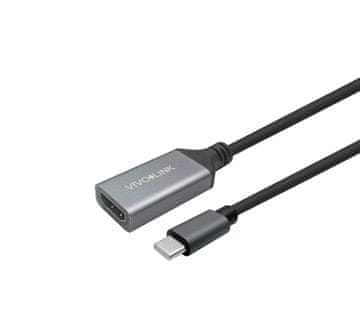 Vivolink PROUSBCHDMIMF1 Kabelski adapter 1m USB C HDMI Crni