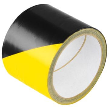 Žuto-crna upozoravajuća folija 75mmx100m