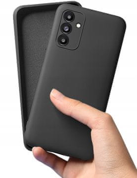 Tanka mat crna futrola za Samsung Galaxy A13 5G + staklo
