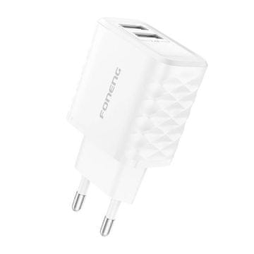 Foneng EU53 2.4A 12W 2xUSB zidni punjač bijeli