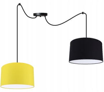 Lampa viseća stropna pauk abažur LED boje
