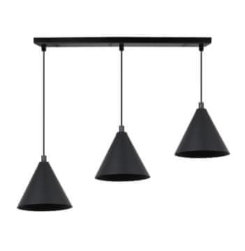 GH SOHO CRNA VISEĆA LAMPA S 3 ŽARULJE 14 CM E14