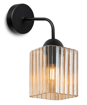 GH RIFFLE CRNA ZIDNA SVJETILJKA 1-PLANA HONEY CUBE E27