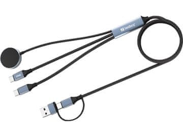 Sandberg 441-69 USB kabel 1,2 m USB A/USB C crni