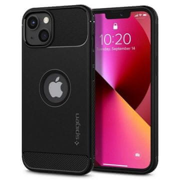 Spigen Rugged Armor mat crna maskica za iPhone 13