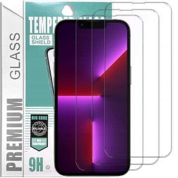 3x PremiumGlass 9H kaljeno staklo za iPhone 13 Pro Max