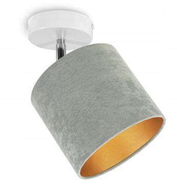Viseća stropna lampa zidni plafon zlatna, velur