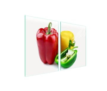 Zaštitna staklena ploča za štednjak 2x45x52 Paprika