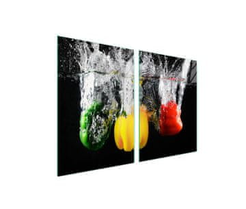 Zaštitna staklena ploča za štednjak 2x45x52 Paprika
