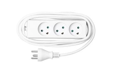 MicroConnect trostruka danska utičnica produžni kabel 5 m
