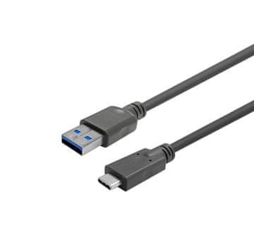 Vivolink PROUSBCAMM1 USB 3.2 A/C kabel 1 m crne boje