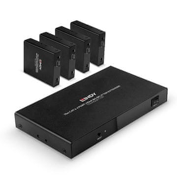 Lindy 38262 AV Extender AV odašiljač i prijemnik crni