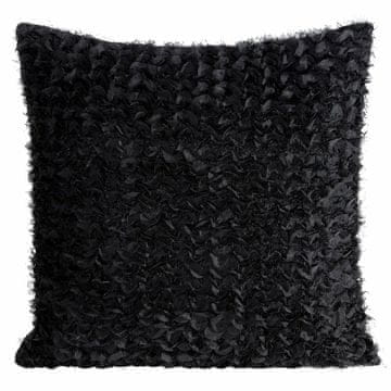 Eurofirany Poszewka Tiffany 45x45 crna s volanima