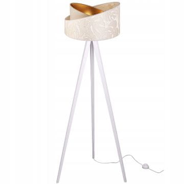 GH PODNA LAMPA STOJEĆI TRONOŽAC DRVENI UZORAK SJAJA