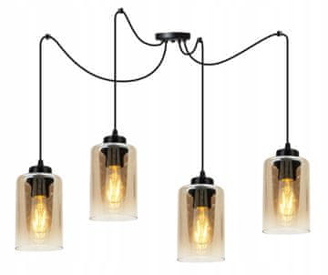 GH ELEGANTNA VISEĆA LAMPA SA STAKLENIM SJAJEM U OBLIKU PAUK