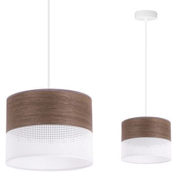 GH JEDNOSTRUKA VISEĆA LAMPA, SJAJ OD ORAHOVOG FURNIRJA 20 CM