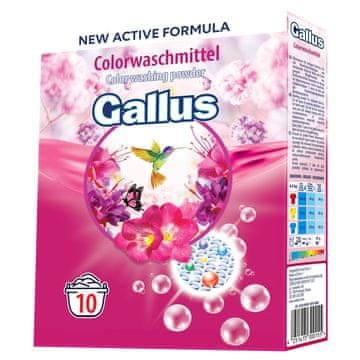 Gallus prašak za pranje rublja (10 pranja) - za obojeno rublje 650 g