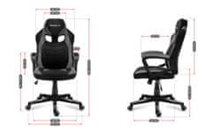 Huzaro Huzaro FORCE 2.5 Gaming stol Mrežasto sjedalo Crna, Siva