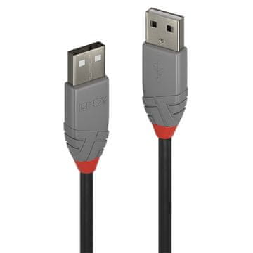 Lindy 36690 USB kabel USB 2.0 0,2 m USB A crni
