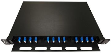 Patch panel ODF optička vlakna 1U LC 24 jezgre SM OS2