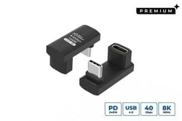 MicroConnect USB4 USB-C 3x2 kutni mikrokonektor Premium adapter