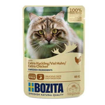 Bozita BOZITA Komadi mesa u umaku s piletinom - mokra hrana za mačke - 85g