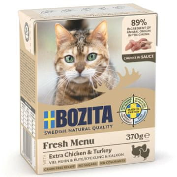 Bozita BOZITA Komadi mesa s peradi u umaku - mokra hrana za mačke - 370g