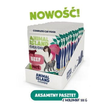 Animal ANIMAL ISLAND Pašteta od govedine za mačke - 12x100g