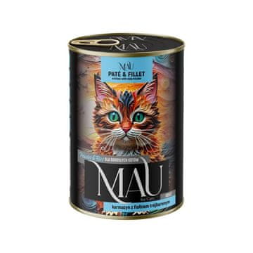 slomart DNT MAU Pate & Fillet losos s ljubičicom - mokra hrana za mačke - 400g
