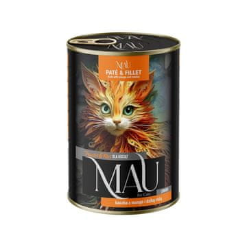 slomart DNT MAU Pate & Fillet Junior pačji obrok - mokra hrana za mačiće - 400g