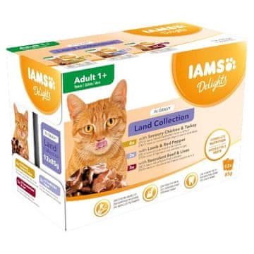IAMS IAMS DELIGHTS Land Collection u umaku kutija - mokra hrana za mačke - 12x85g