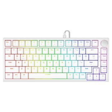 SAVIO Savio ASTRAL WHITE JADE Gaming Tipkovnica - Bijela, RGB LED, USB-C, QWERTY