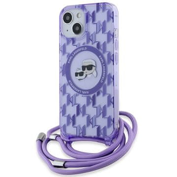 Karl Lagerfeld MagSafe ljubičasta maskica za iPhone 15