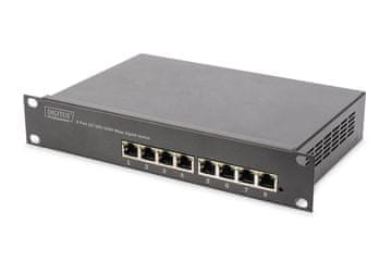 Digitus Digitus 10" Gigabitni Ethernet prekidač, 8-portni, neupravljani