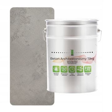 EE Unutarnji arhitektonski beton 15 kg Prirodno siva F275 | Efekt potkrovlja