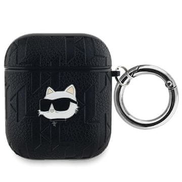 Karl Lagerfeld Futrola za AirPods 1 Monogram Choupette crna
