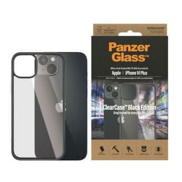 PanzerGlass Antibakterijska maska za iPhone 14 Plus, crna