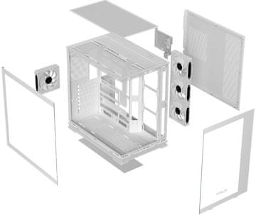 Krux Krux Atron Midi Tower PC kućište, bijelo