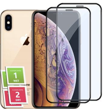 2x kaljeno staklo ZA iPhone X/XS/11 PRO cijeli ekran 5D staklo
