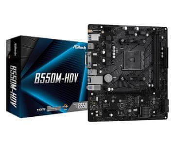 ASRock ASRock B550M-HDV matična ploča, Socket AM4, Micro ATX, AMD B550