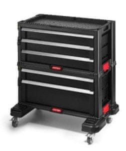 KETER KETER BOOKCASE Set 5 ladica, Organizator alata (Crni, 562x289x502 mm)
