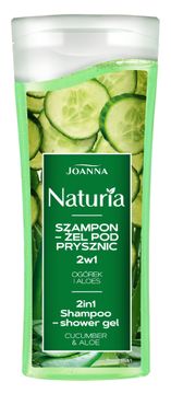 Joanna Naturia šampon-gel za tuširanje 2u1 - krastavac i aloe 100ml