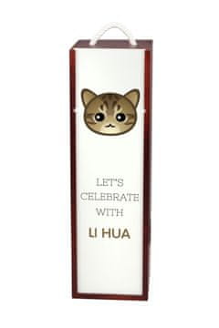 Li Hua - Li Dragon - kutija za vino s grafikom i natpisom a