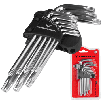 Set TORX KLJUČEVA, kratki imbus ključevi, 9 komada > T10 - T50 mm <