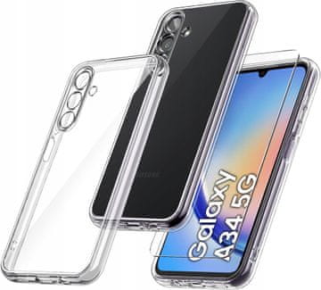 Prozirna maskica za Samsung A34 5G tanka maskica prozirna + staklo