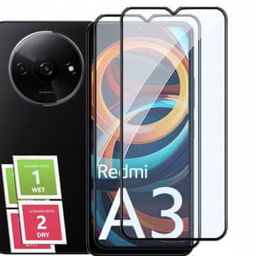 2x kaljeno staklo ZA Xiaomi Redmi A3 4G cijeli ekran 5D staklo