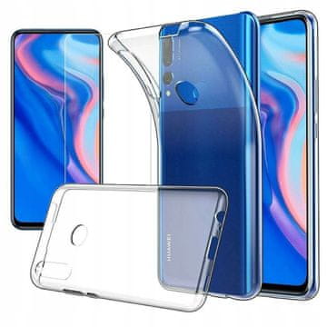 Tanka silikonska prozirna maskica za Huawei P Smart Z, bezbojna + staklo