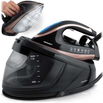 Northix Stanica za glačanje na paru, 3000 W, keramička ploča za glačanje, spremnik od 1,5 l