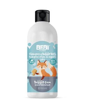 BARWA Bebi dječji šampon i tekućina za kupanje 2 u 1 - žvakaća guma 500 ml