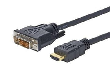 Vivolink PROHDMIDVI3 kabelski adapter 3m HDMI DVI-D crni